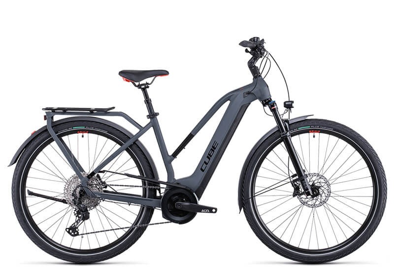 Cube Touring Hybrid EXC 625 grey´n´red Trapez